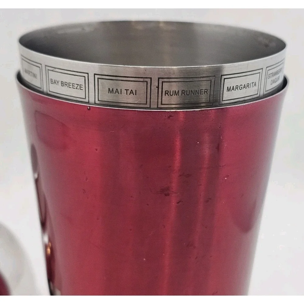 Barware Collection  Stainless Steel 15 Recipe Dial-a-Drink Cocktail Shaker